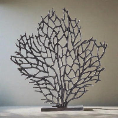 Prato Black Nickel Tree Sculpture - Niamh Carter Interiors