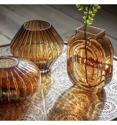 Holmes Vase Set in Green/Bronze/Grey - Niamh Carter Interiors